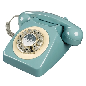 WILD AND WOLF TELEPHONE RETRO CLASSIC P<br>Bleu