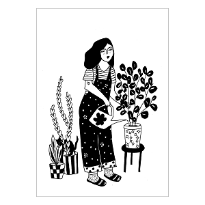 HELEN B POSTER<br>PLANT LOVER