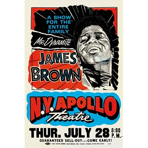 TAPIS FLATWOVEN LARGE ROOM 140*220 POSTER JAMES BROWN NY APOLLO