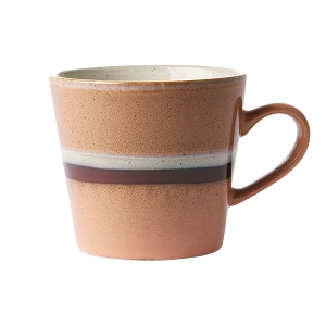 HK LIVING MUG 70  ANSE CAPPUCCINO CERAMIQUE<br>STREAM