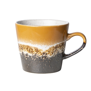 HK LIVING MUG 70  ANSE CAPPUCCINO CERAMIQUE<br>FIRE