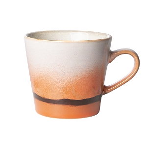 HK LIVING MUG 70  ANSE CAPPUCCINO CERAMIQUE<br>MARS