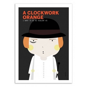 WALL EDITION POSTER CLOCKWORK ORANGE NINASILLA<br>