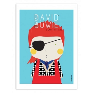 WALL EDITION POSTER DAVID BOWIE NINASILLA<br>