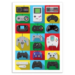 WALL EDITION POSTER LEGENDARY CONTROLLERS<br>