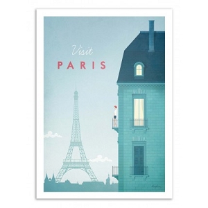 WALL EDITION POSTER VISIT PARIS HENRY<br>
