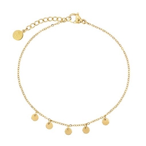  BRACELET TINY COINS:GOLD//