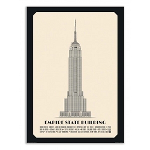 WALL EDITION POSTER EMPIRE STATE BUILDING<br>