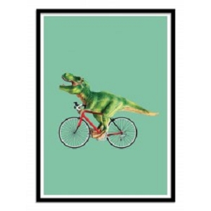 WALL EDITION POSTER T REX BIKE<br>