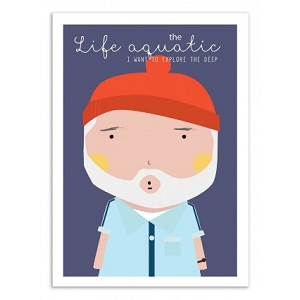 WALL EDITION POSTER THE LIFE AQUATIC NINASILLA<br>