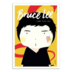 WALL EDITION POSTER BRUCE LEE NINASILLA<br>