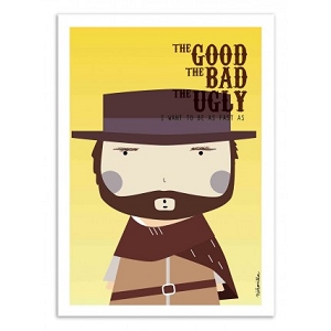 WALL EDITION POSTER THE GOOD THE BAD THE UGLY NINASILLA<br>