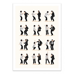 WALL EDITION POSTER PULP FICTION DANCING<br>