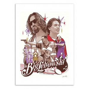 WALL EDITION POSTER BIG LEBOWSKI JOSHUA BUDICH<br>