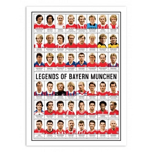 WALL EDITION POSTER LEGENDS BAYERN<br>