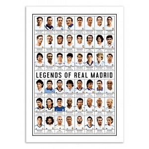 WALL EDITION POSTER LEGENDS REAL MADRID<br>