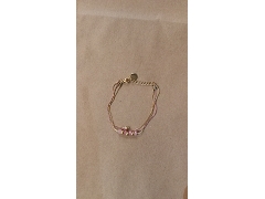 LITCHI BRACELET TRIPLE BLUSH<br>JADE