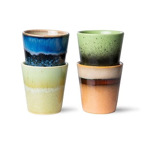 HK LIVING RISTRETTO MUGS*4<br>CALYPSO