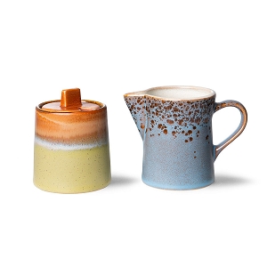 HK LIVING MILK JUG SUGAR POT<br>BERRY PEAT