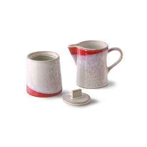 HK LIVING MILK JUG SUGAR POT<br>frost  