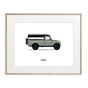 IMAGE REPUBLIC POSTER DUO LAND ROVER<br>Gris