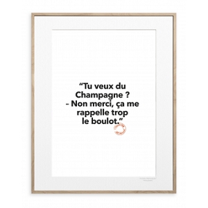 IMAGE REPUBLIC POSTER PRIGENT CHAMPAGNE<br>