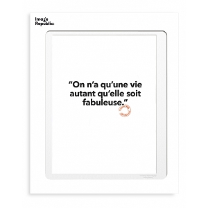 IMAGE REPUBLIC POSTER PRIGENT UNE VIE<br>