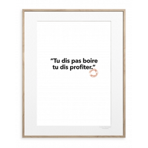 IMAGE REPUBLIC POSTER PRIGENT PAS BOIRE<br>