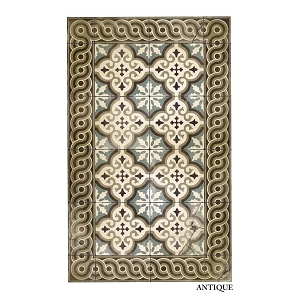 BEIJA FLOR TAPIS TILES XLRUNNER 80*195 VINYL<br>MOUNTAINS CLASSIC ANTIQUE 