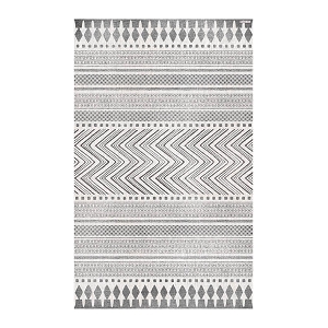 BEIJA FLOR TAPIS FLATWOVEN R 50*120<br>Nia BLACK WHITE 