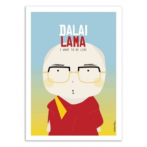 WALL EDITION POSTER DALAI LAMA  NINASILLA<br>