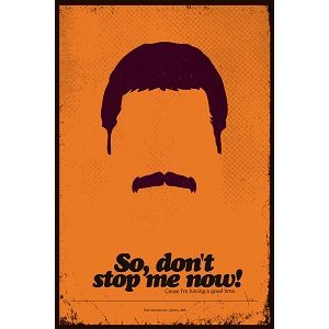 BLUESHAKER POSTER FREDDIE MERCURY<br>