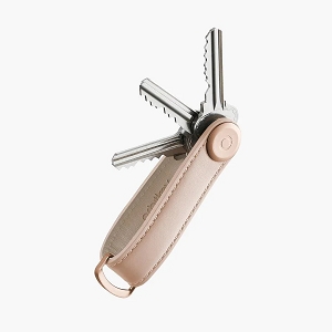 ORBITKEY KEY ORGANISER LEATHER<br>BLUSH