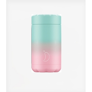 CHILLYS FOOD POT MOTIF 500ML<br>pastel