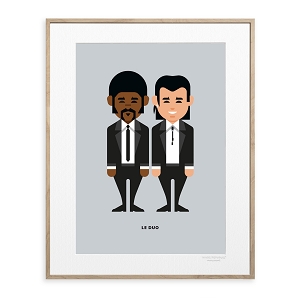 IMAGE REPUBLIC POSTER 22X22 DUO PULP FICTION<br>