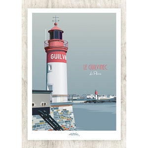 ARTMORIC POSTER PHARE LE GUILVINEC<br>