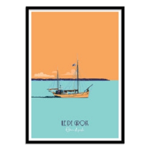 WALL EDITION POSTER ILE DE GROIX  RETOUR DE PECHE<br>