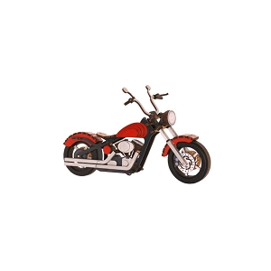 AGENT PAPER MOTOCYCLETTE EN BOIS<br>