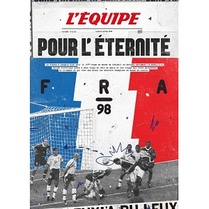 KUBBICK AFFICHE FRANCE 98 L EQUIPE<br>