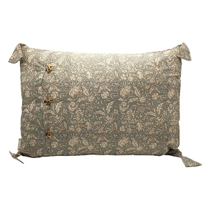 BONCOEURS COUSSIN 40*60 FLOWER<br>VERT DE GRIS  