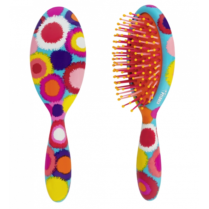 Pylones brosse cheveux petite pompons