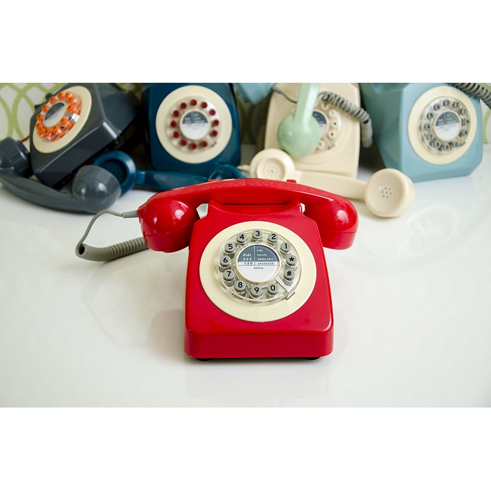 Wild and wolf telephone retro classic p rouge2130905_2