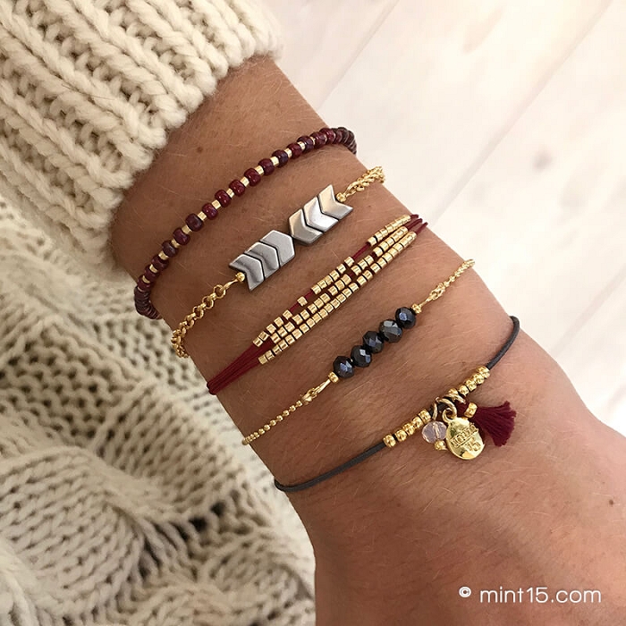 Mint15 bracelet little tassel anthracite2550102_2