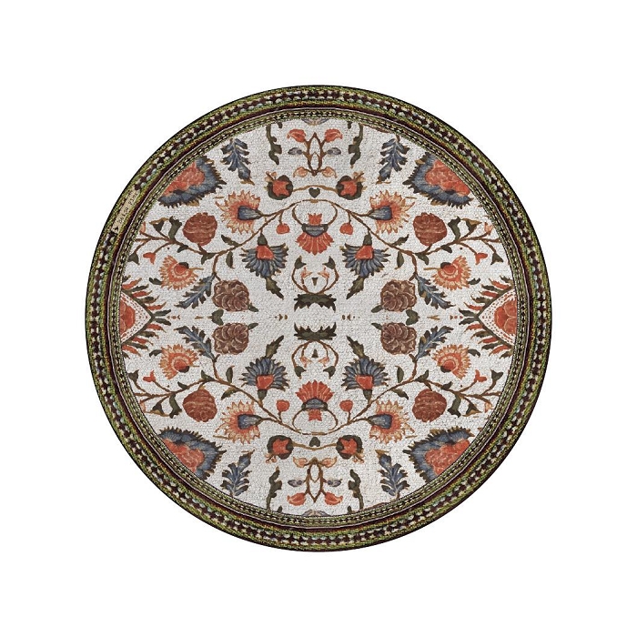 Beija flor set table rond bohemian garden white