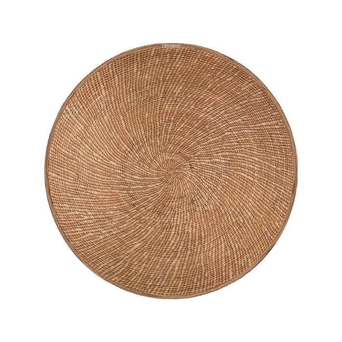 Beija flor set table rond raw spiral reed prr1