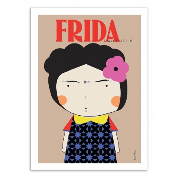 Wall edition poster frida  ninasilla 