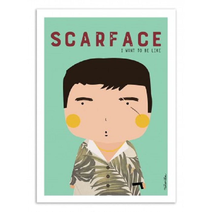 Wall edition poster scarface ninasilla 