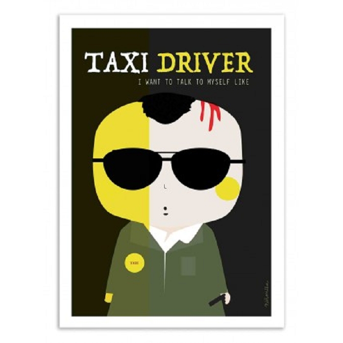 Wall edition poster taxi driver ninasilla 