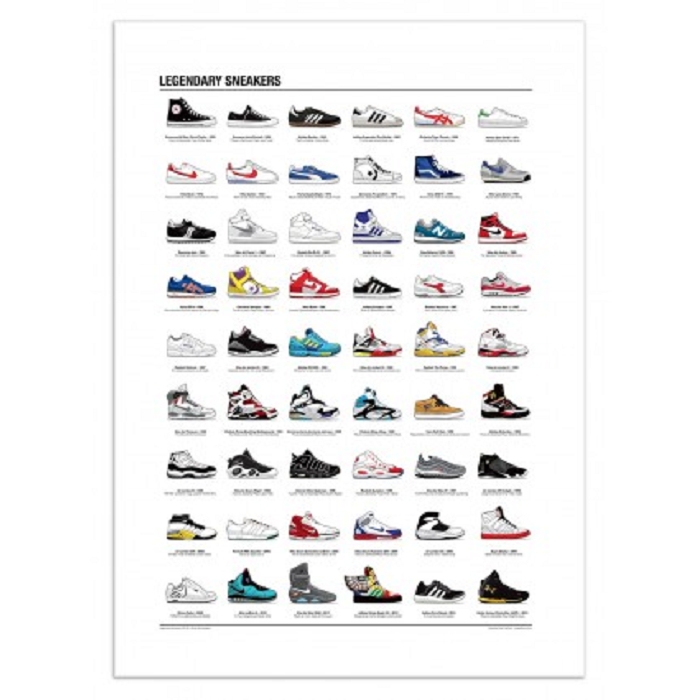 Wall edition poster legendary sneakers gm 