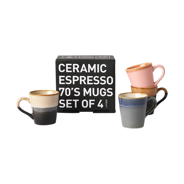 Hk living expresso mug set 4 ceramic 70s 2598901_2
